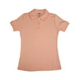 thumbnail image 1 of French Toast - Little Girls SS Interlock Fitted Knit Polo Picot Collar Pink / 20, 1 of 7