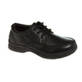 thumbnail image 1 of French Toast Little Kids Boys Jet Black Classy Lace-up Low Heel School Shoes, Size: 1, 1 of 7