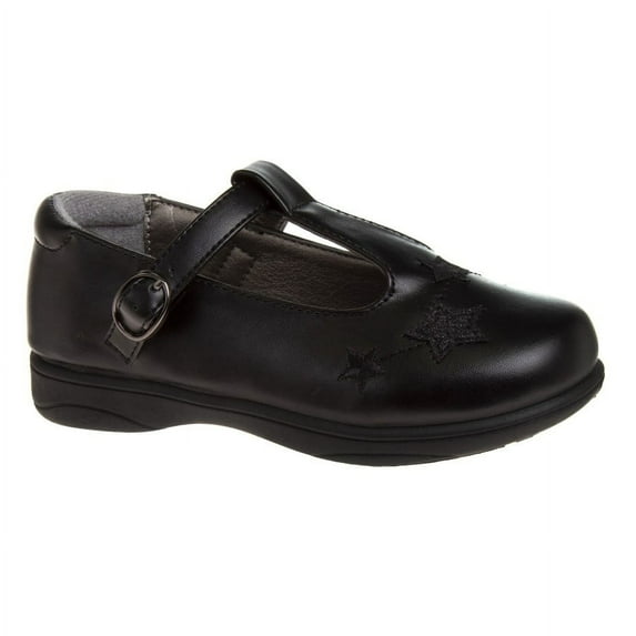French Toast Little Kids Girls' Faux Leather Buckle School Shoes - Black, Size: 2
