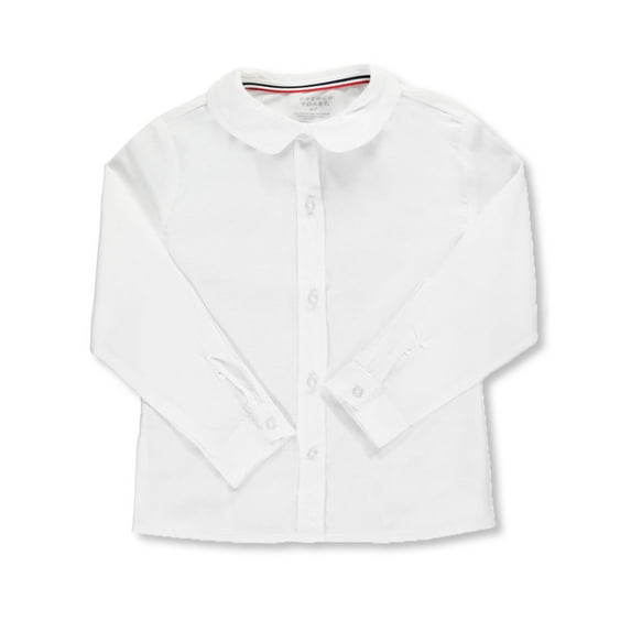 French Toast Long Sleeve Collar Blouse, (Girl's)