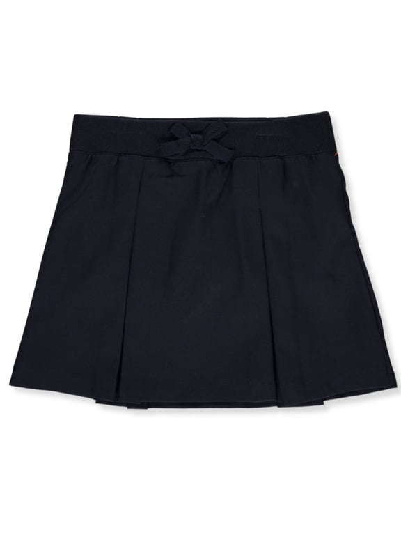School Uniform Girls' Pull-On Kick Pleat Performance Scooter Skirt
