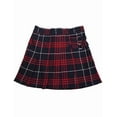 thumbnail image 1 of French Toast School Uniform Girls Regular & Plus Sizes Pleat Plaid Scooter Skirt, 35136 navy red plaid / 7, 1 of 7