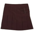 thumbnail image 1 of French Toast Girls' Two-Tab Pleated Scooter skirt, Burgundy, 10,Big Girls, 1 of 2