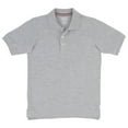 thumbnail image 1 of French Toast School Uniform Unisex Short Sleeve Pique Polo Shirt 31923-4 (grey), 1 of 3