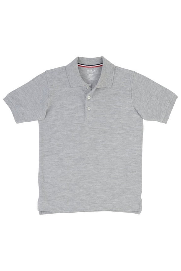 School Uniform Unisex Short Sleeve Pique Polo Shirt 31923-4 (grey)