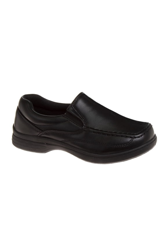 Slip-on Little Kids Boys Faux Leather School Uniform Dress Shoes - Black, 2