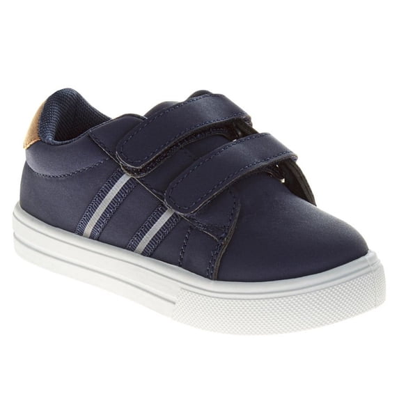 French Toast Toddler Boy Shoes Hook And Loop Running Shoes, Navy, Size 5