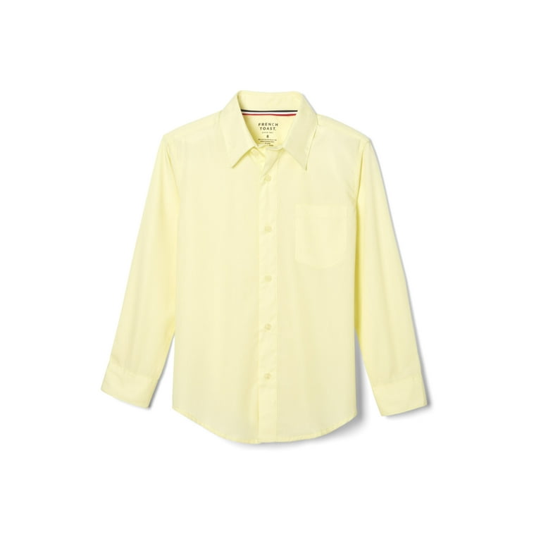 yellow long sleeve button up shirt toddler