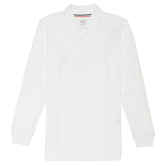 French Toast Toddler Boys School Uniform Long Sleeve Pique Polo Shirt