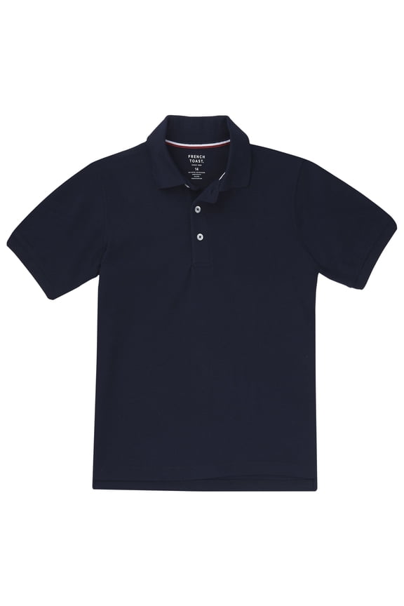 Toddler Boys School Uniform Short Sleeve Pique Polo Shirt