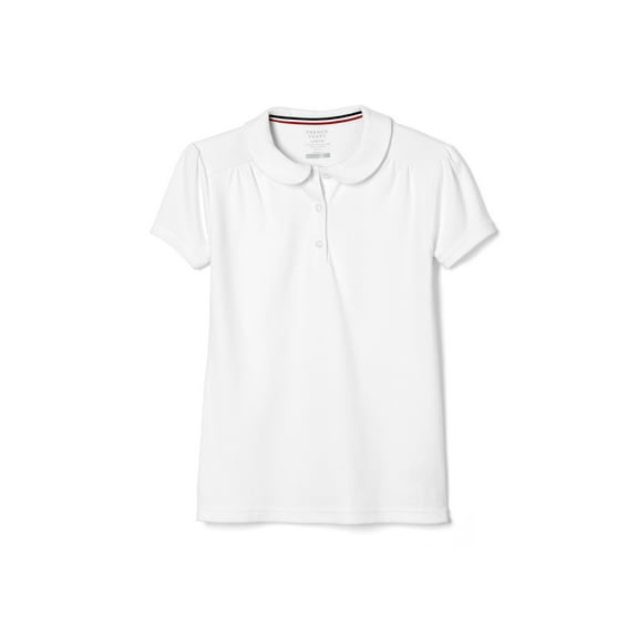 French Toast Toddler Girls School Uniform Short Sleeve Peter Pan Collar Polo Shirt