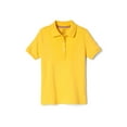 thumbnail image 1 of French Toast Toddler Girls School Uniform Short Sleeve Picot Collar Interlock Polo Shirt, 1 of 2