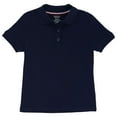 thumbnail image 1 of French Toast Toddler Girls School Uniform Short Sleeve Picot Collar Interlock Polo Shirt, 1 of 7
