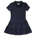 thumbnail image 1 of French Toast Toddler Girls School Uniform Short Sleeve Ruffle Pique Polo Dress (Toddler Girls), 1 of 8