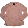 thumbnail image 1 of French Toast Uniform Girls 4-20 Long Sleeve Feminine Fit Peter Pan Blouse, 33411 Pink / 14, 1 of 3