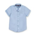 thumbnail image 1 of French Toast Unisex Husky S/S Unisex Button-Down Shirt (Husky Sizes) - blue, 16h, 1 of 2