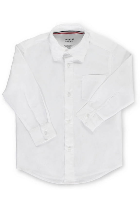 Unisex L/S Button-Down Shirt Color: white Size: 8