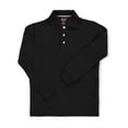 thumbnail image 1 of French Toast Unisex L/S Pique Polo Color: black Size: 18/20, 1 of 2