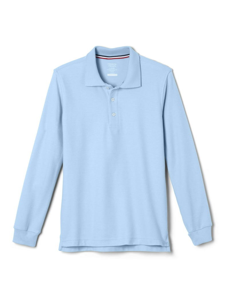 French Toast, Boys School Uniform Long Sleeve Pique Polo, Sizes 4
