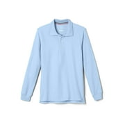 FRENCH TOAST Boys School Uniform Long Sleeve Pique Polo Shirt, Sizes 4-20