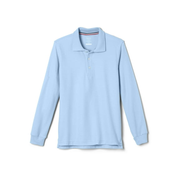French Toast Boys School Uniform Long Sleeve Pique Polo Shirt, Sizes 4-20