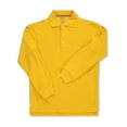 thumbnail image 1 of French Toast Unisex L/S Pique Polo Color: gold Size: 4 - 5, 1 of 1