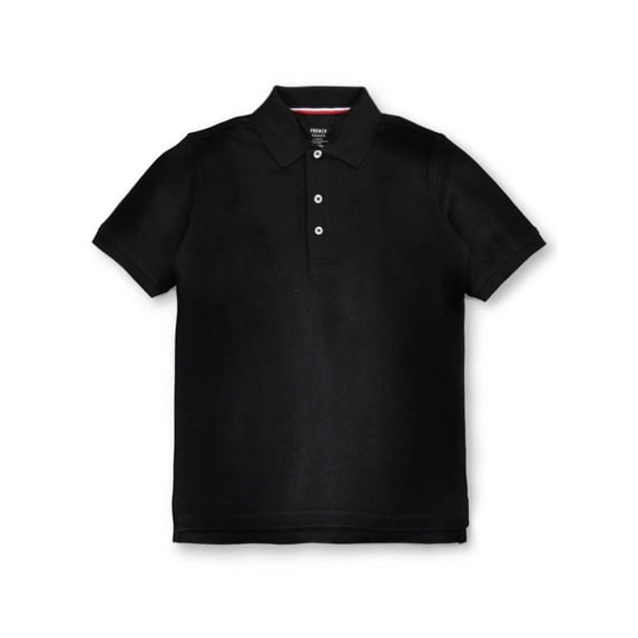 French Toast Unisex S/S Pique Polo Color: black Size: 4/5