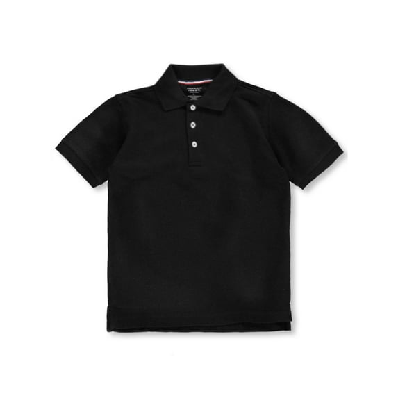 French Toast Unisex S/S Pique Polo (Sizes 2T - 7) - black, 4/5