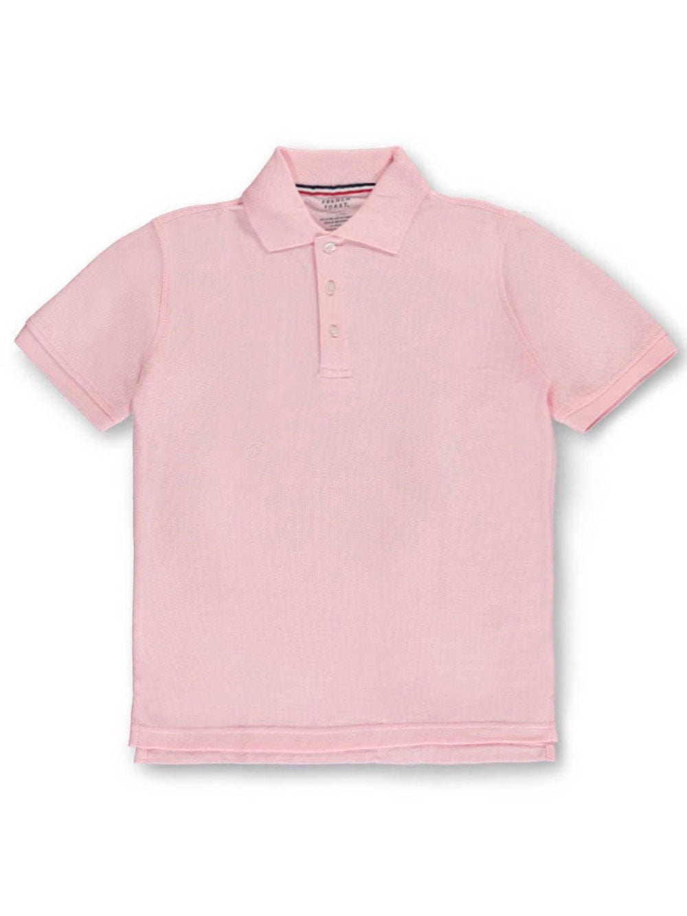 French Toast Unisex S/S Pique Polo (Sizes 2T 7) pink, 4/5