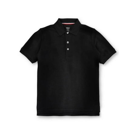 French Toast Unisex S/S Pique Polo Color: black Size: 8