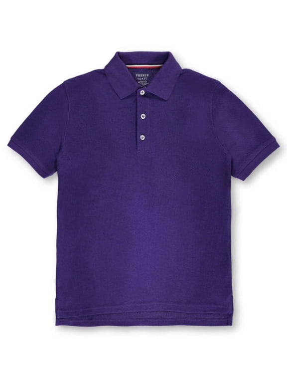 Unisex S/S Pique Polo Color: purple Size: 10/12