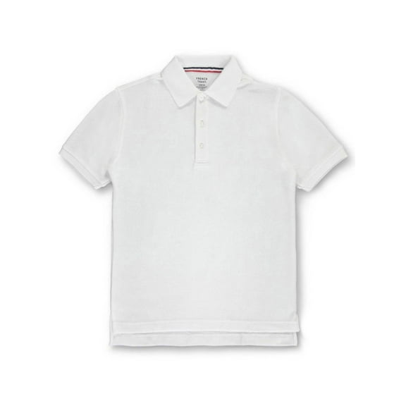 French Toast Unisex S/S Pique Polo Color: white Size: 18/20