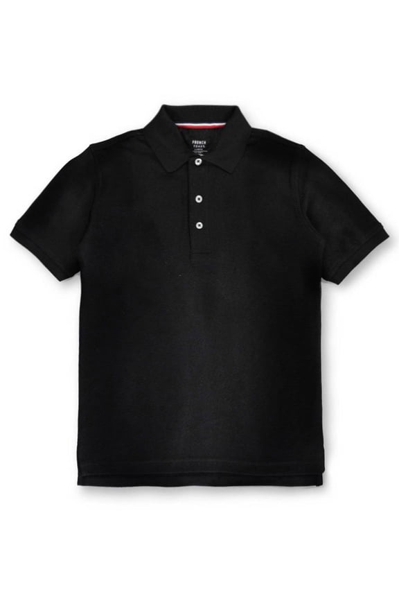 Unisex S/S Pique Polo Color: black Size: 3t