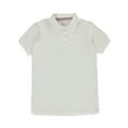 thumbnail image 1 of French Toast Women's Stretch Pique Polo Color: white Size: xl, 1 of 3