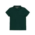 thumbnail image 1 of French Toast Women's Stretch Pique Polo Color: green Size: s, 1 of 3