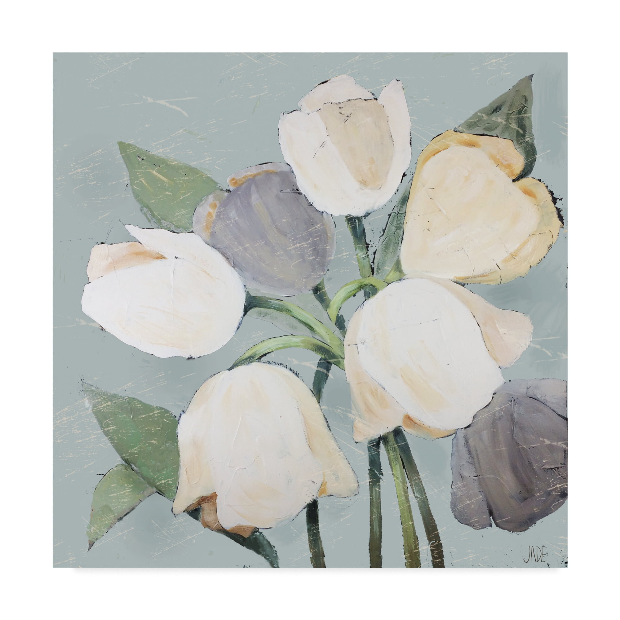 French Tulips I' Canvas Art by Jade Reynolds