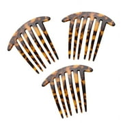 French Twist Comb Made in France Tortoise Shell - Set of Three 3