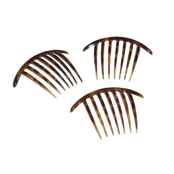 French Twist Comb Made in France Tortoise Shell - Set of Three 3