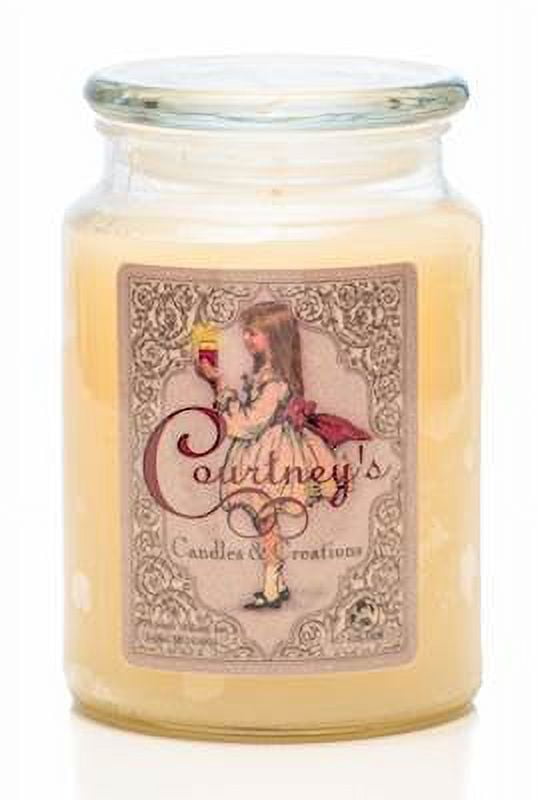 French Vanilla Courtneys Candles Maximum Scented 26oz Large Jar Candle