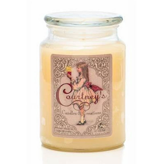 French Vanilla Courtneys Candles Maximum Scented 26oz Large Jar Candle