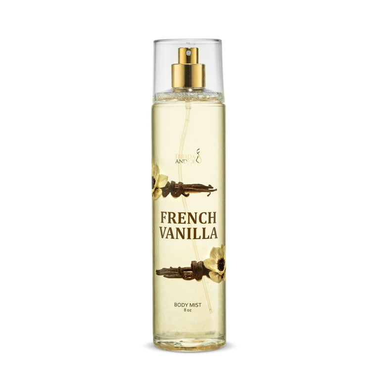 French Vanilla Fragrance Body Mist in 8oz Spray Bottle