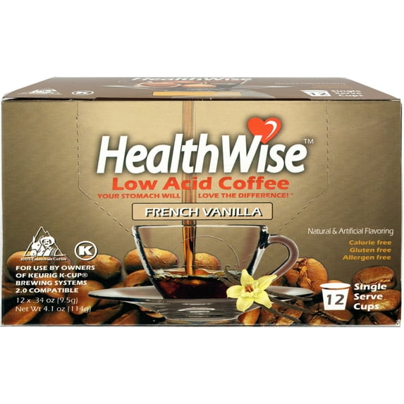 HealthWise French Vanilla Low Acid Keurig K-Cups
