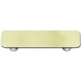 thumbnail image 1 of French Vanilla Rectangle Glass Cabinet Pull - Aluminum Post, 1 of 1