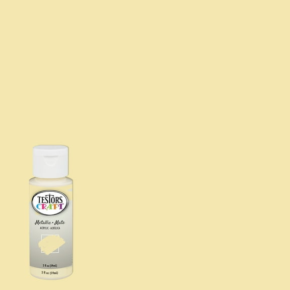 6 Pack, French Vanilla, Rust-Oleum Testors Craft Matte Acrylic Paint- 297485, 2 oz. Bottle