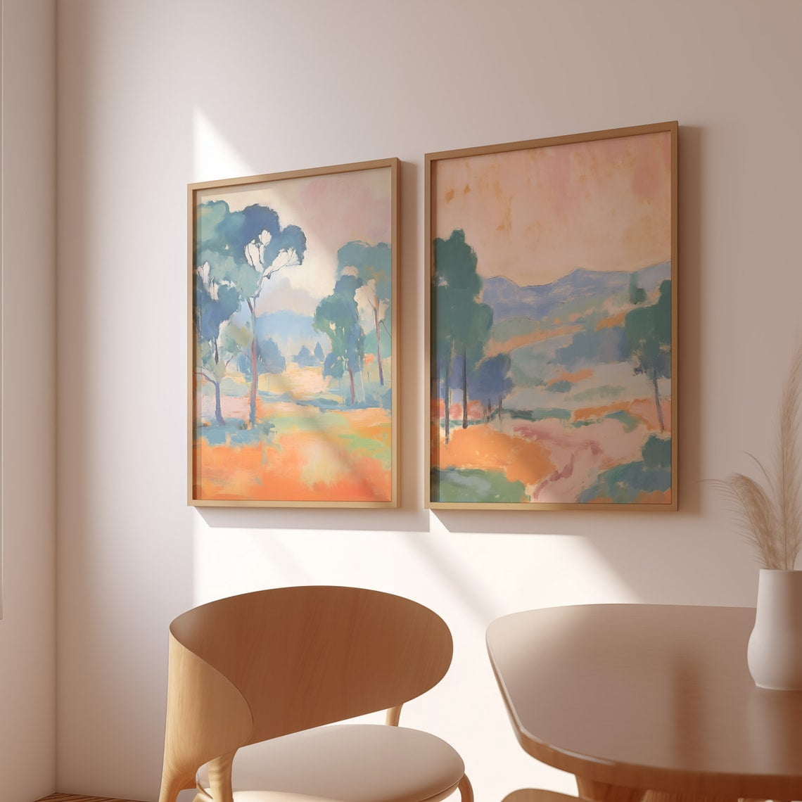 French Village Prints Set Of 3, Country Field Wall Art - Walmart.com