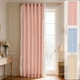 thumbnail image 1 of French Vintage Blackout Curtains, Luxury Lace Princess Style Drapes, Decorative Window Coverings for Bedroom Living Room and Home Interior Decoration, 35.4*78.7in, Beige, 1 of 7