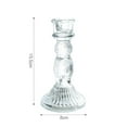 thumbnail image 1 of French Vintage Crystal Candle Holder C Glass for Candlelight Dinner Wedding Table Centerpiece, 1 of 6