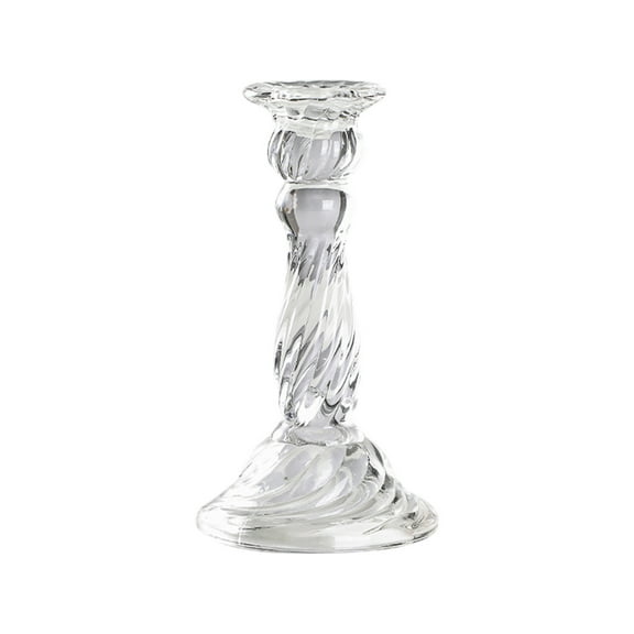 French Vintage Crystal Glass Candlestick - Elegant, Durable, Versatile for Dining, Romantic Evenings, and Home Decor, Perfect Gift for Special Occasions