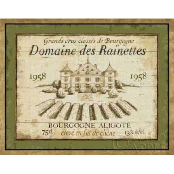 French Wine Label III Poster Print by Daphne Brissonnet (22 x 28)