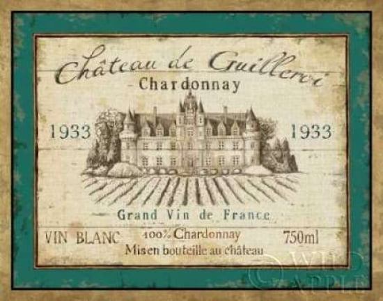 French Wine Label IV Canvas Art - Daphne Brissonnet (22 x 28)